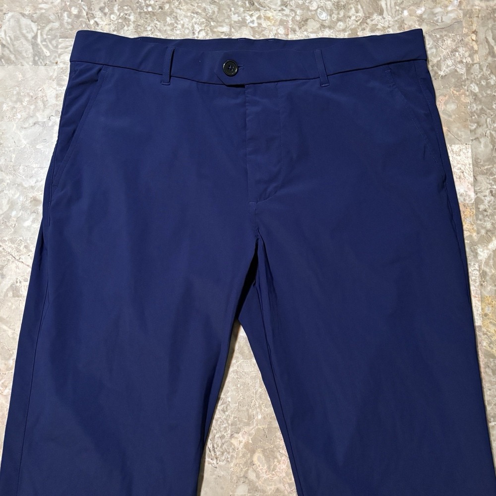 Greyson Montauk Pants Mens 34x32 (fits 36x32) Blue Performance Chino Golf